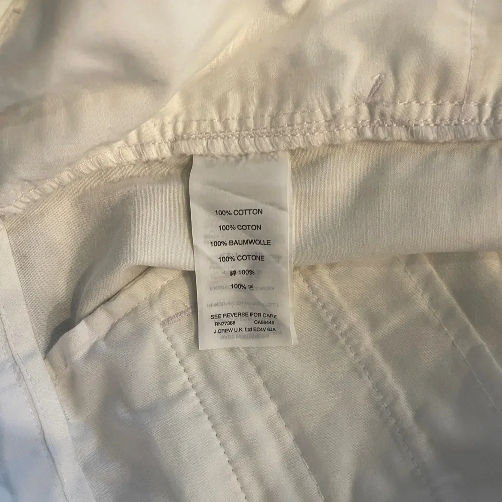 J. Crew White Chino Women's Shorts 100% Cotton Size 6 NWT Pristine Condition
